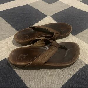 OluKai Men’s Leather Sandals Size 13